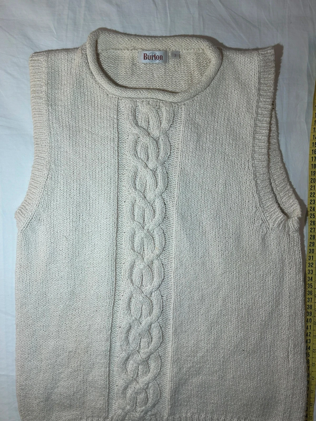Crème beige Burton gedraaide vest – photo 2